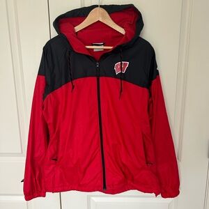 Columbia Wisconsin Badgers Fleece-Lined Wind Breaker